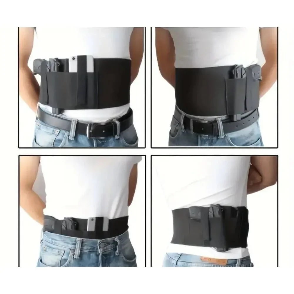Universal concealed abdominal belt holster
